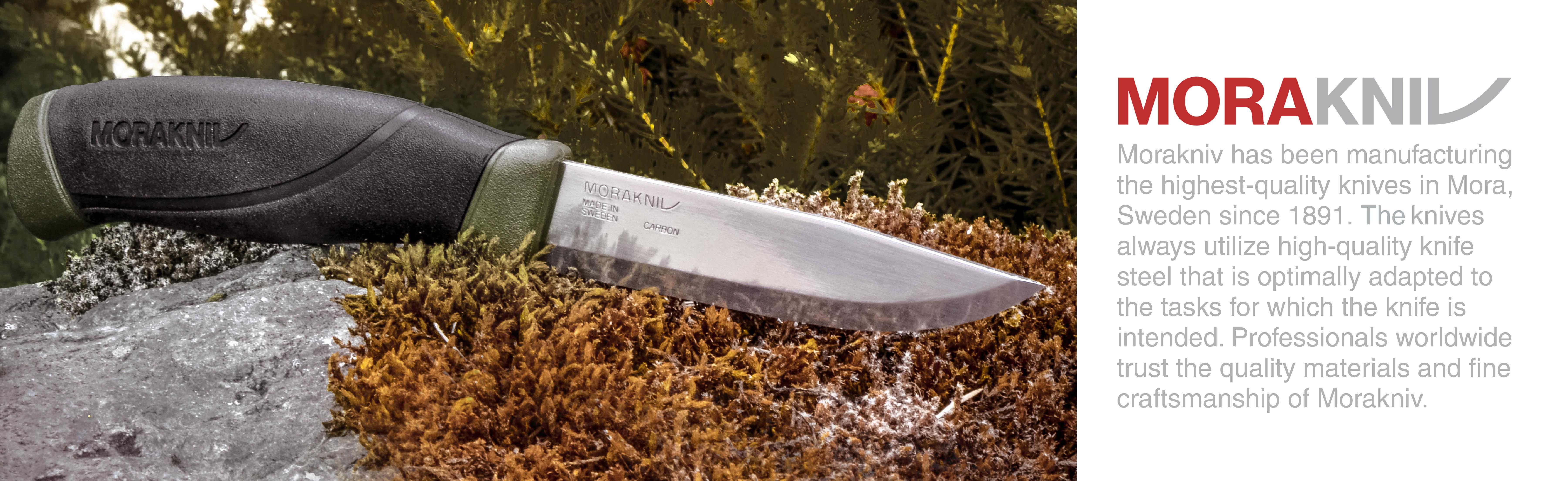 Morakniv Companion Fixed Blade Outdoor Knife with Carbon