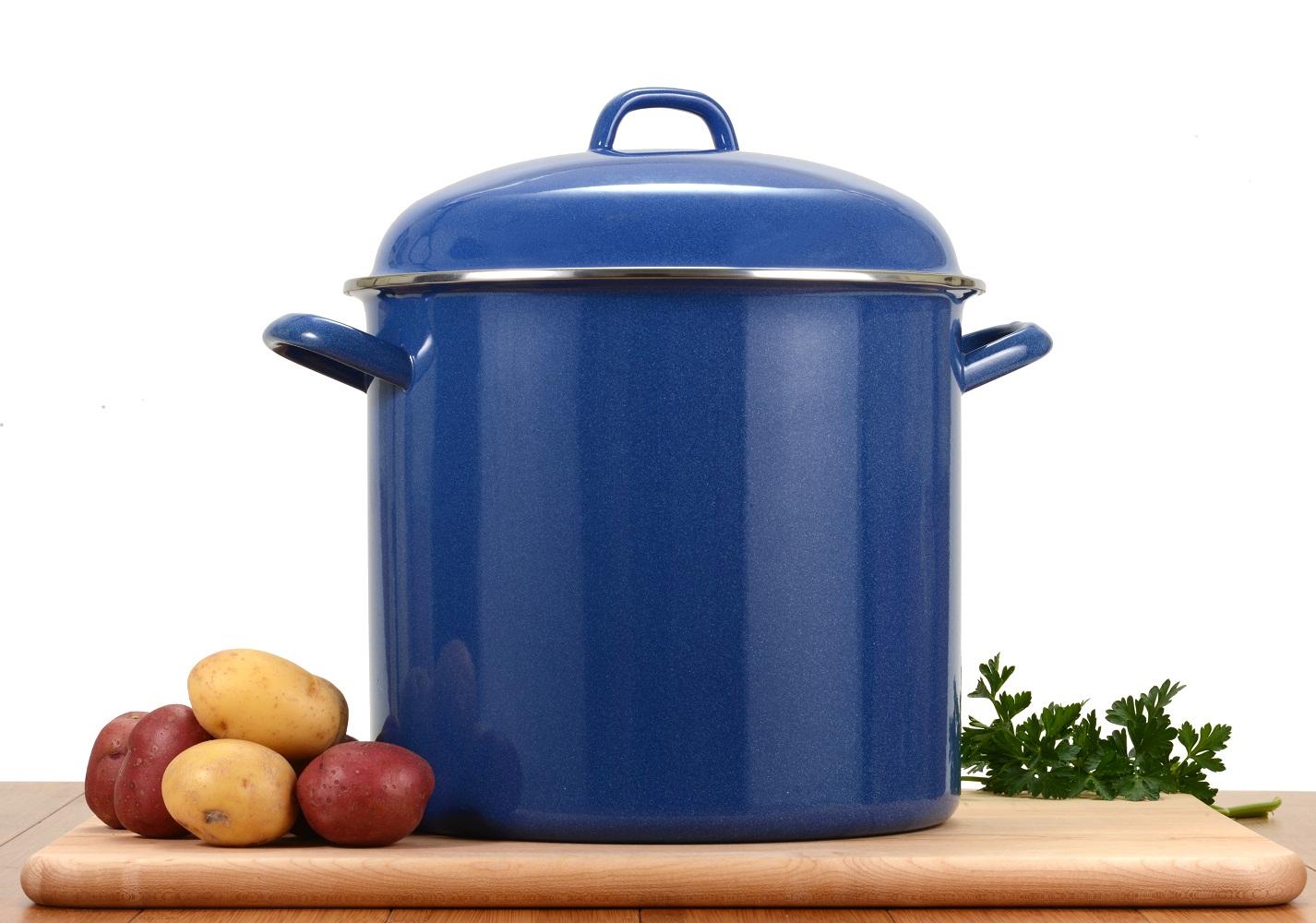 NEW Grande Epicure 5273 Heavy Gauge Stock Pot 12Quart Blue eBay