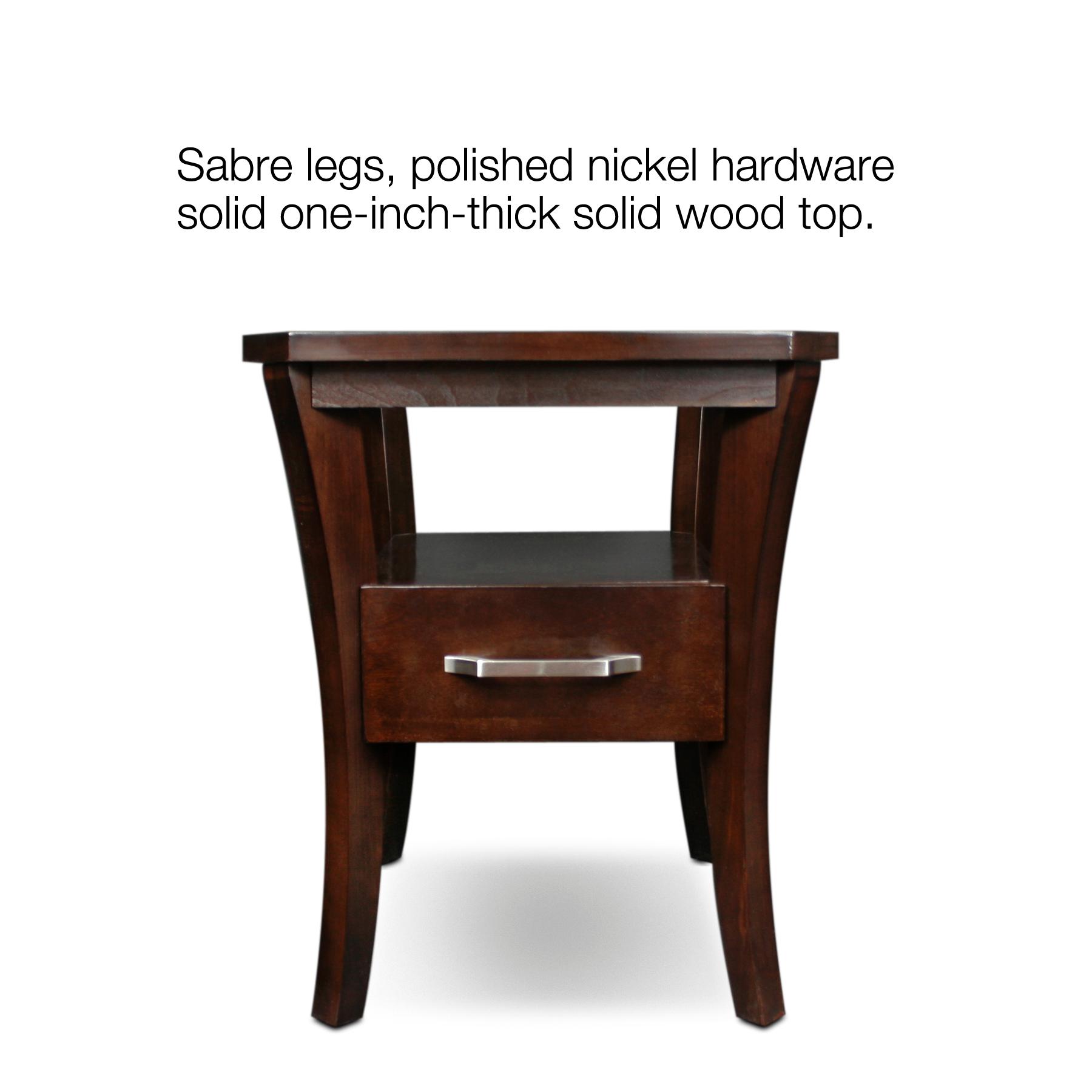 Leick Furniture Boa Collection Glass Top Storage End Table