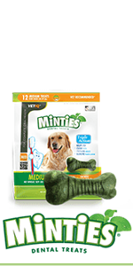 Minties, clean teeth, vet recommended