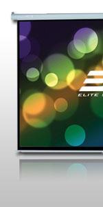 elite screens; manual pull down projector screen; home theater; best projection screens
