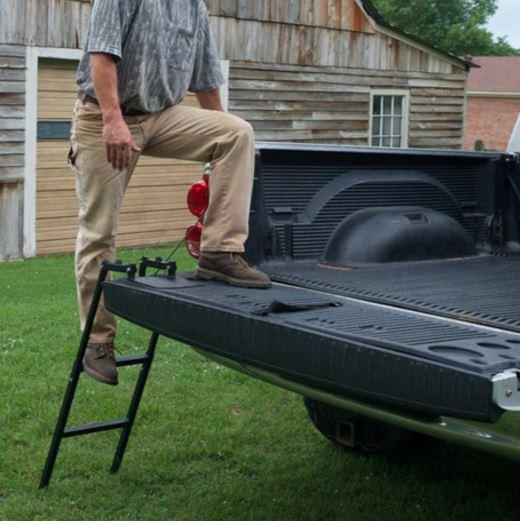 Tailgate Ladder Step Up Truck Pickup Folding Steel Heavy Duty Bed