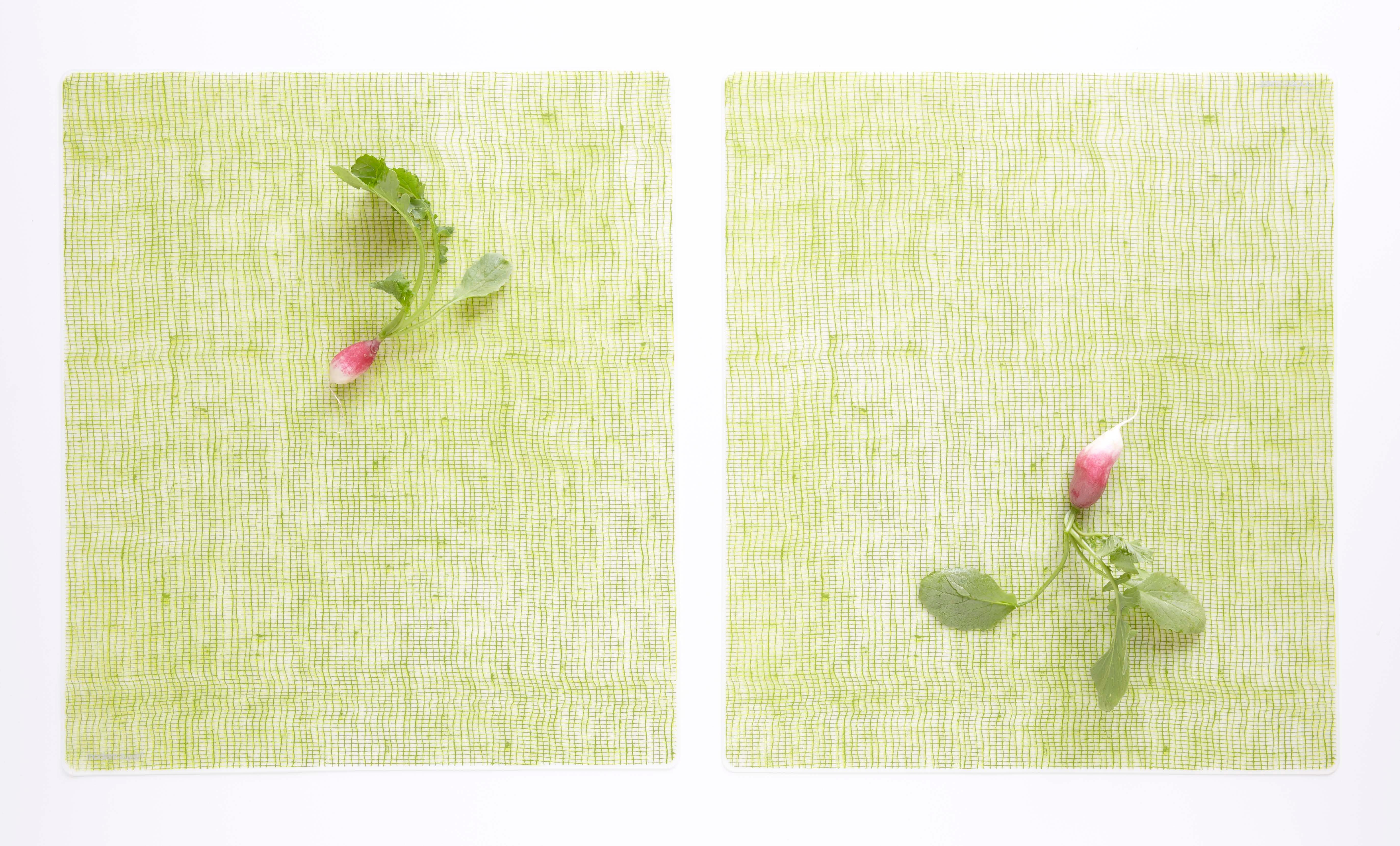 Moderntwist Silicone Placemat, Linen, Apple Green Place Mats