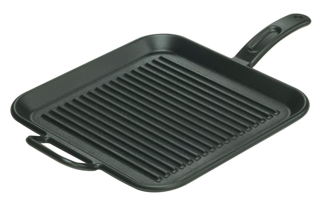 Amazon.com: Lodge Pro-Logic P12SGR3 Pre-Seasoned Cast Iron Square ...
