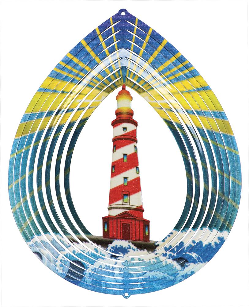 Iron Stop D27110 Designer Lighthouse Wind Spinner, 10Inch