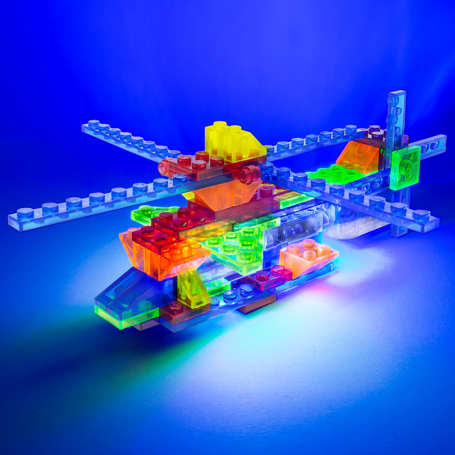Rescue Helicopter, Light up lego, Laser Pegs