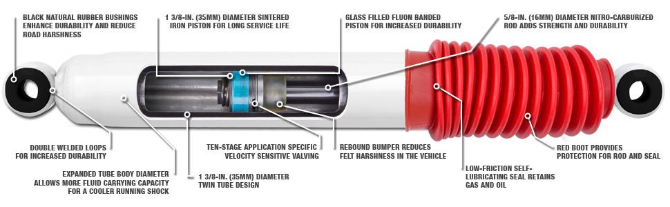 Rancho Shocks, Shock Absorbers, RS5000, RS5000 Shock Absorber