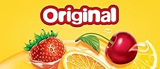 Starburst Minis Fruit flavored candy, Original: Orange, Lemon, Strawberry, and Cherry.