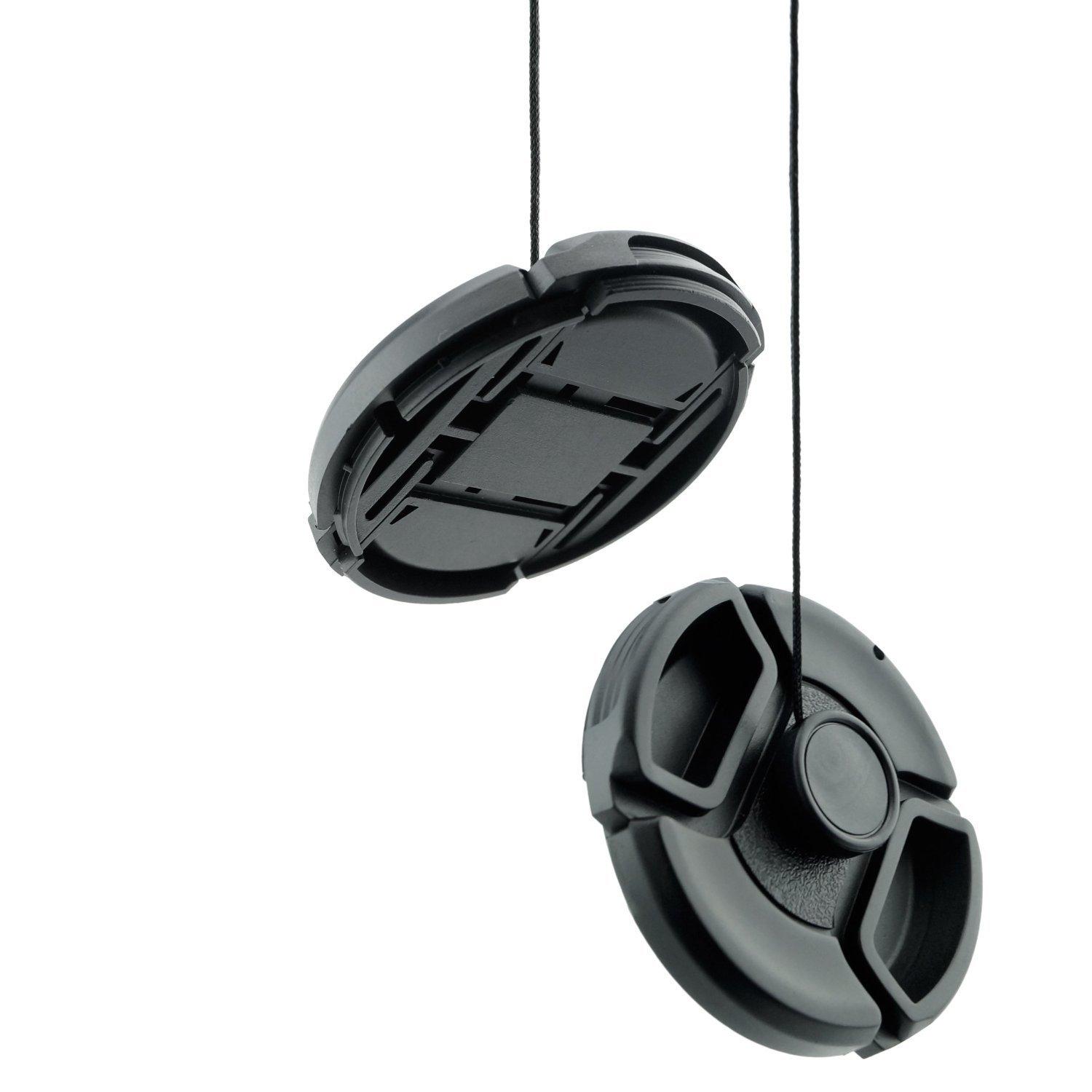 Lens Cap Bundle 4 Snapon Lens Covers for DSLR Cameras