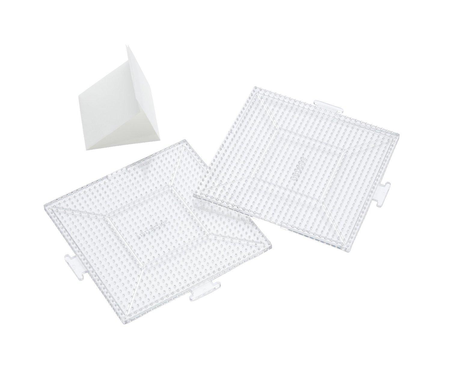 Perler Beads Large Clear Square Pegboards 2 Count Arts