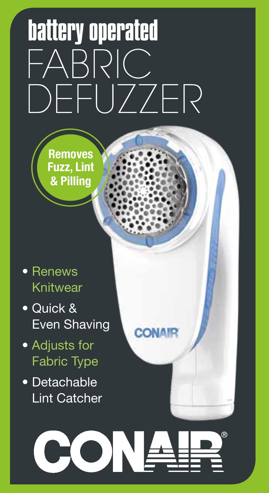 Conair Battery Operated Fabric Defuzzer Shaver