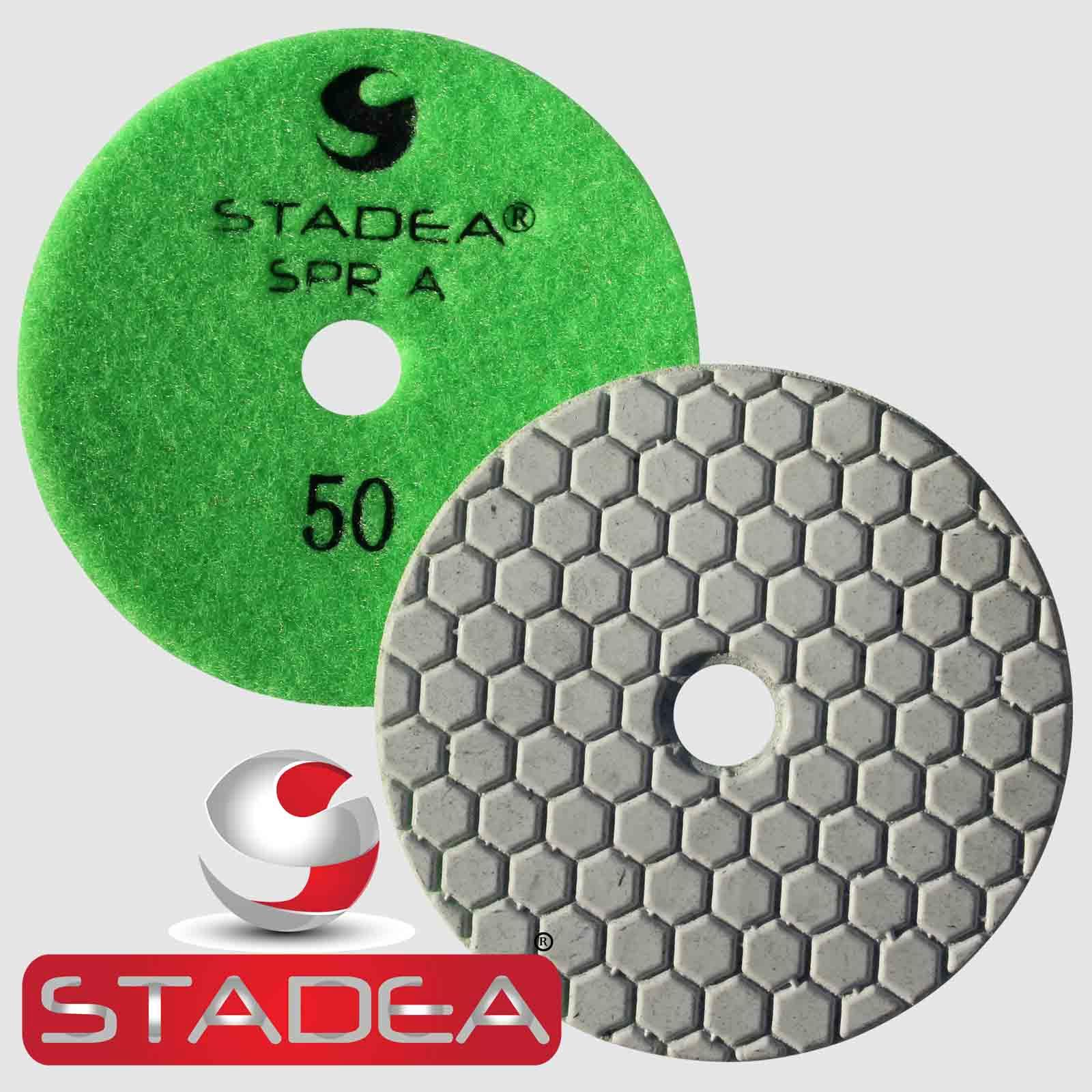 STADEA 4" Dry Diamond Polishing Pads for granite Marble Concrete Stone