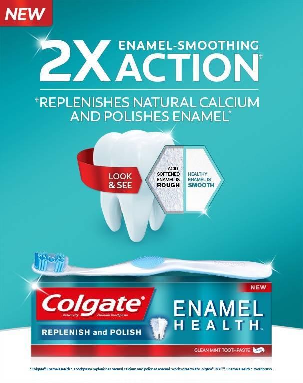 Colgate Enamel Health Whitening Toothpaste, Clean Mint Paste, 4 Ounce (Pack of 6