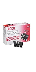 ACCO, ACCO BRANDS, large binder clips, binder clips