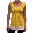 Bailey Blue Junior's Pleated Ruffle Tunic Knit Top