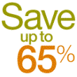 Save up to 65%