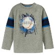 Circo Heather Grey Toddler Boys L/S Pieced Tee - 5T