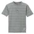 Boys' Cherokee� Short-Sleeve Henley - Gray Heather Stripe