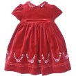 embroidered velvet party dress