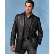 Alfani 3-Button Leather Blazer