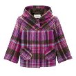 Girls' Cherokee� Hooded Plaid Swing Coat