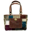 AUTHENTIC COACH HOLIDAY PATCHWORK GALLERY TOTE 11358