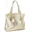 Dan W Metallic Stripe Tote