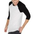 American Apparel BB453 Poly-Cotton 3/4 Sleeve Raglan Shirt