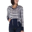 Converse� One Star� Striped Hoodie Pullover - Navy/ White