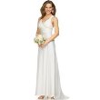 Calvin Klein Silk Gown with Beaded Straps