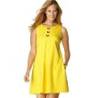 MICHAEL Michael Kors Sleeveless Pleated Ponte Dress
