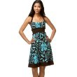 Trixxi Leaf-Print Halter Dress