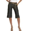 Baby Phat Denim Cargo Capri Pants