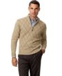 Tasso Elba Cotton/Cashmere Argyle 1/4 Zip Sweater