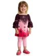 Flapdoodles Baby Girl Flower Dress & Leggings Set