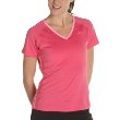 adidas Women's 3-Stripe ClimaLite Short-Sleeve Top