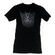 Transformers Decepticon Logo Glowing Eyes Slim Fit T-Shirt