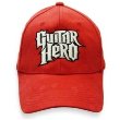 Guitar Hero red baseball cap embroidered flex-fit hat