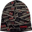 Nintendo Player & NES Controllers Reversible Knit Beanie