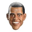 BARACK OBAMA FULL VINYL MASK