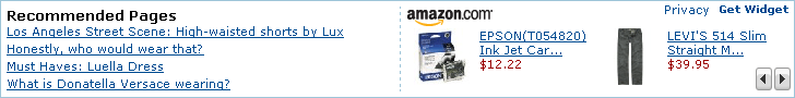 Page Recommender Widget