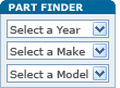 Use our Part Finder to make sure you buy the right parts for your vehicle