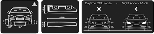 Fitment dimensions and mode details