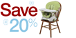 Get 20% off select Fisher-Price highchairs now at Amazon.com.