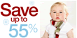 Save up to 55% in the Amazon.com Baby Outlet