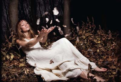 Front Woman With Feathers