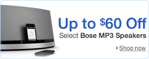 Up to $60 Off Select Bose MP3 Speaker Systems