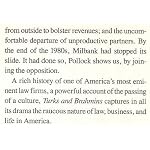 Turks and Brahmins: Upheaval at Milbank, Tweed : Wall Street's gentlemen take off their gloves book cover