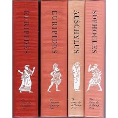 THE COMPLETE GREEK TRAGEDIES. FOUR VOLUME SET: 1. AESCHYLUS. 2. SOPHOCLES. 3. EURIPIDES. 4. EURIPIDES.