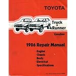 Toyota Truck 4 Runner 1986 Repair Manual Engine Chassis Body Electrical Specifications book cover